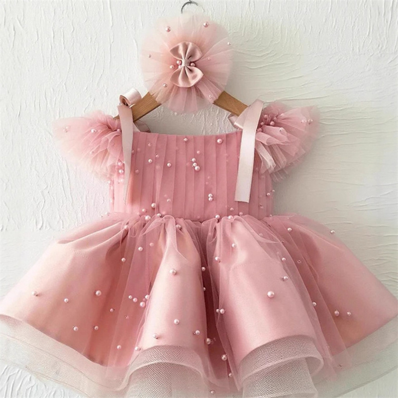 Baby Xmas Clothing - فساتين فتاة الزهور للأطفال الصغار من
