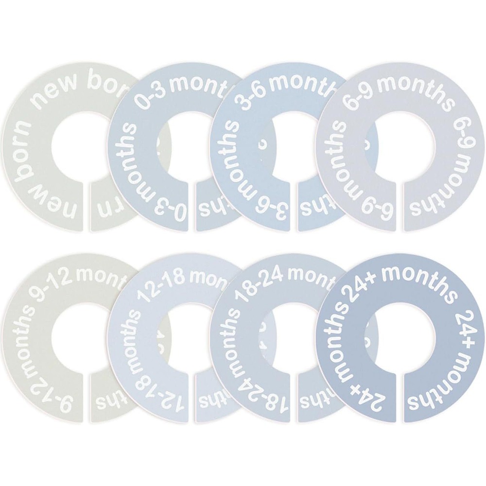 Baby Clothing Tags - 68/9 قطعة من شماعات تنظيم الملابس