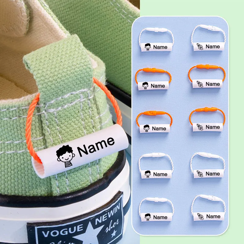 Baby Clothing Tags - 20 قطعة اسم مخصص قلادة عصابة