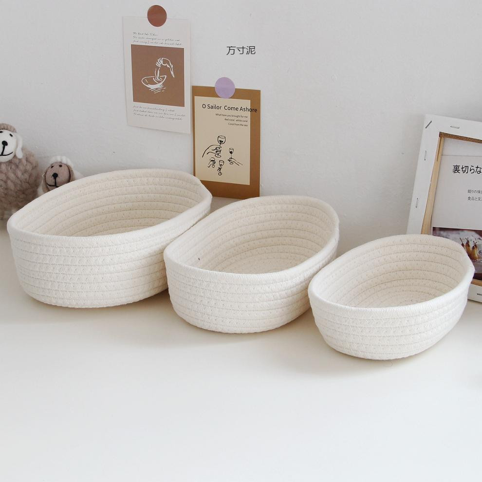 Baby Clothing Basket - الشمال القطن حبل المنسوجة سلات التخزين