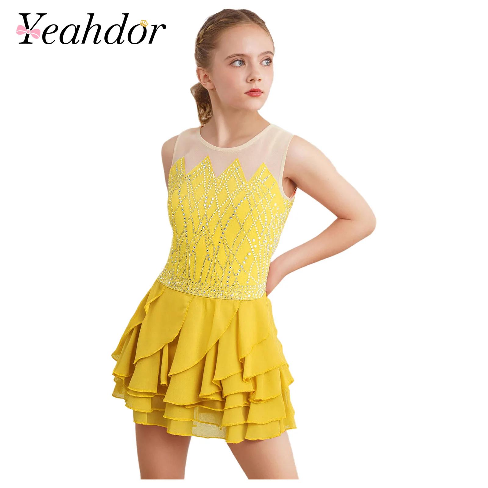 Baby Clothing Sizes - الفتيات شبكة الشكل التزلج فستان الرقص