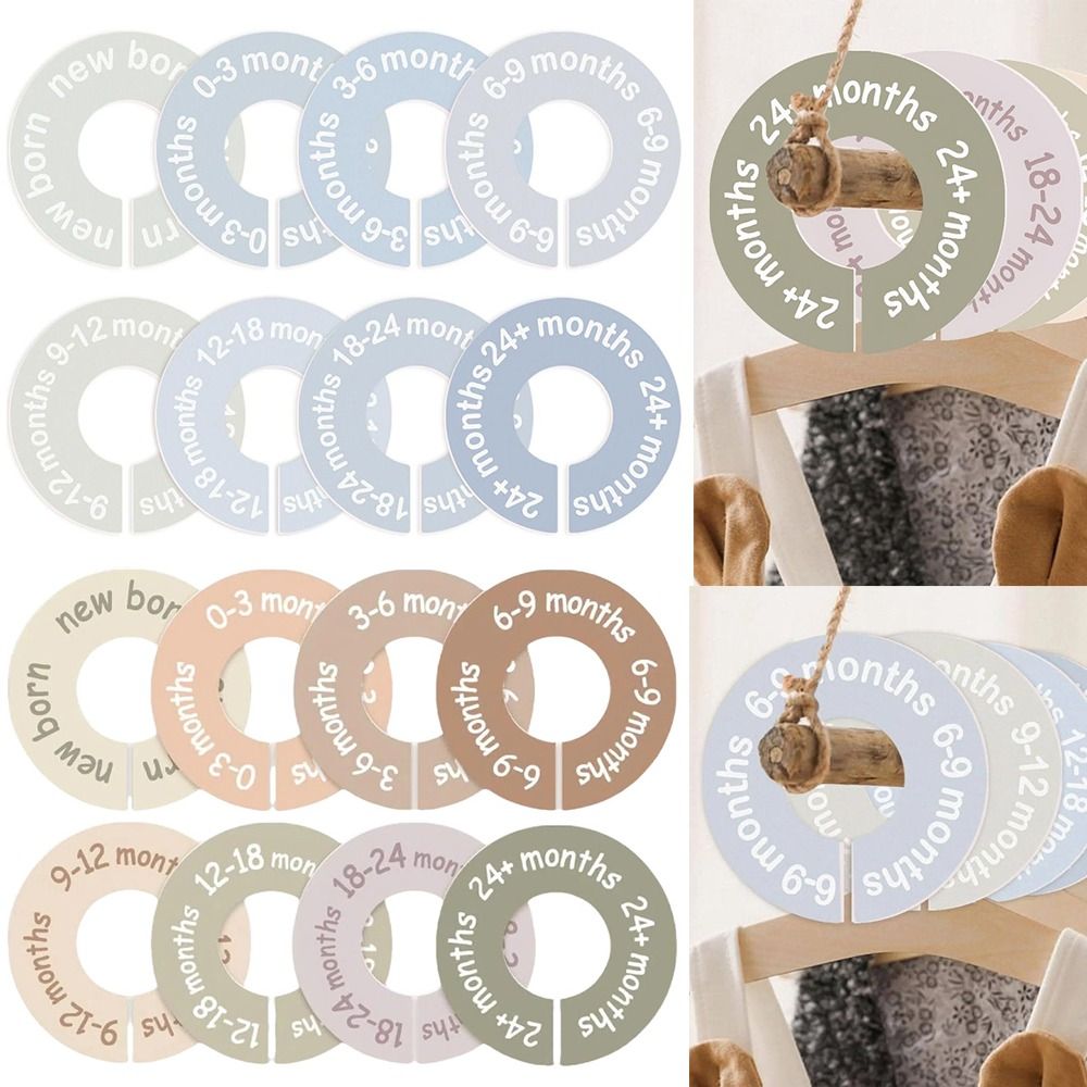 Baby Clothing Tags - 68/9 قطعة من حلقات وعلامات المقاسات