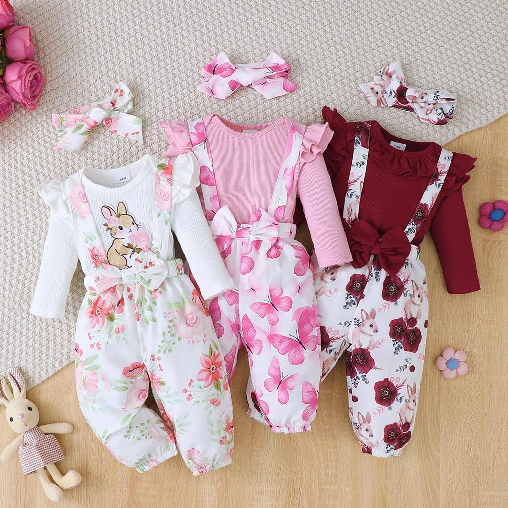 Baby Xmas Clothing - 3 قطعة ملابس وتتسابق لمدة 1-24