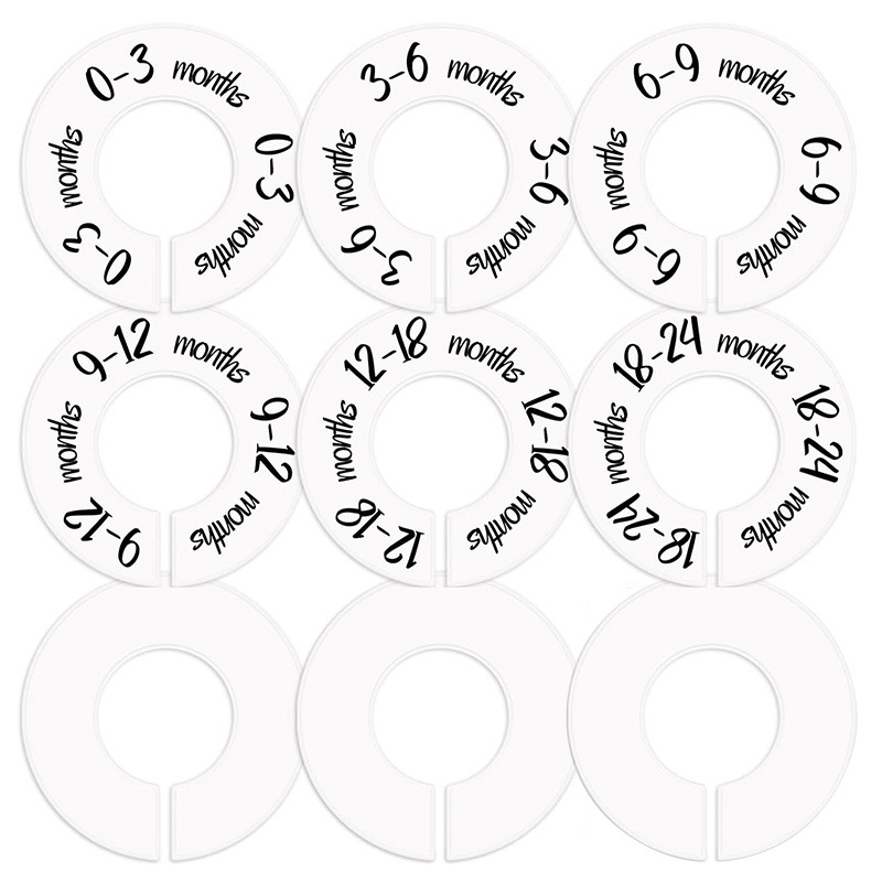 100 قطعة متعددة الحجم الطفل ال - مراجعة Baby Clothing Tags وسعره