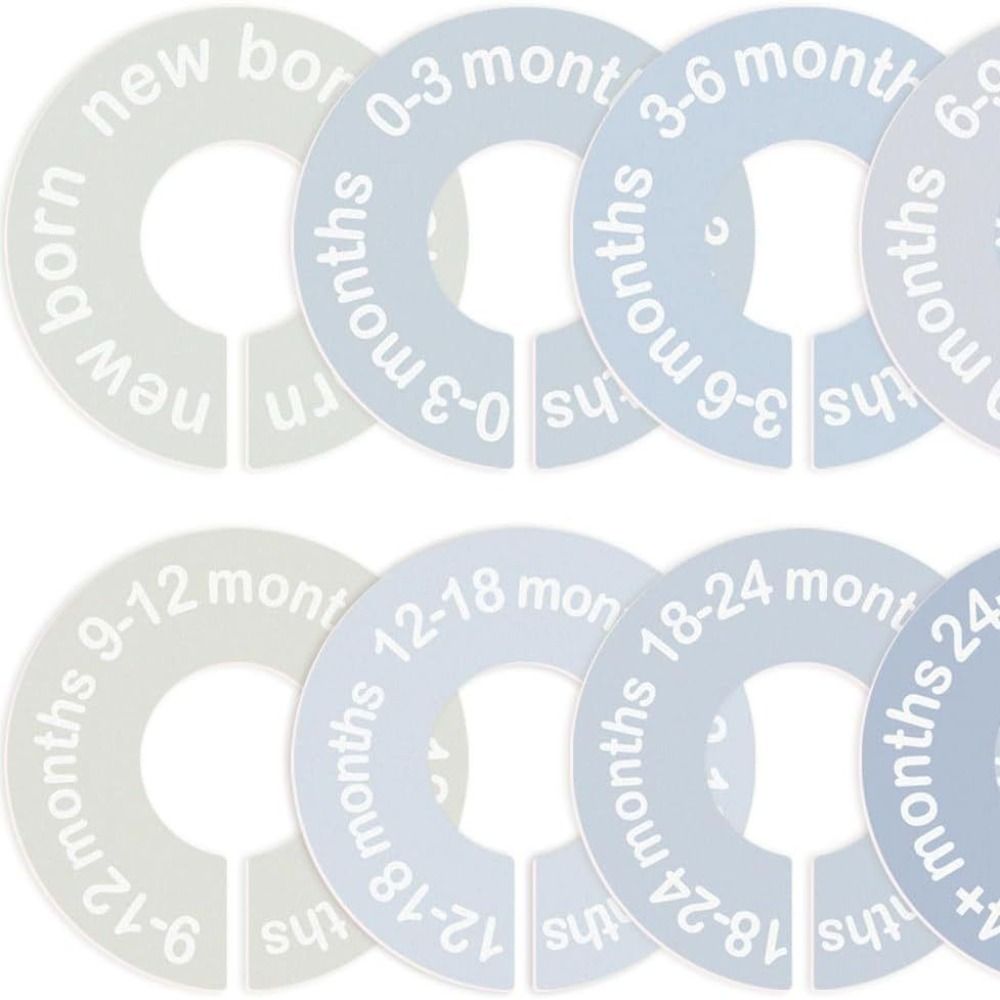 68/9 قطعة من شماعات تنظيم المل - مراجعة Baby Clothing Tags وسعره