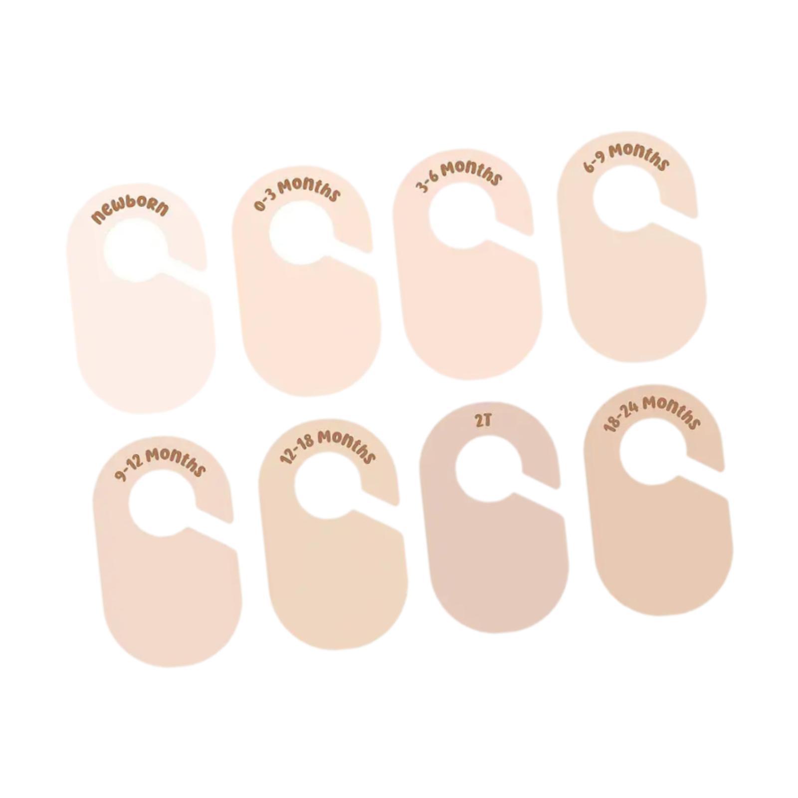 8 قطع من فواصل رفوف الملابس ال - مراجعة Baby Clothing Tags وسعره