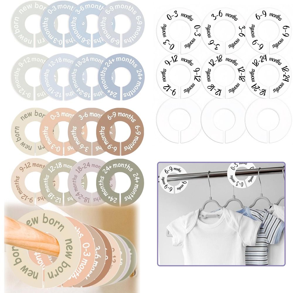 68/9 قطعة من شماعات تنظيم المل - مراجعة Baby Clothing Tags وسعره