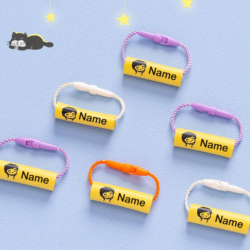 20 قطعة اسم مخصص قلادة عصابة أ - مراجعة Baby Clothing Tags وسعره
