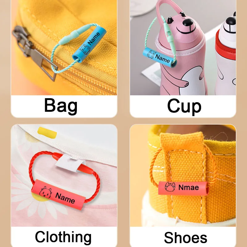 20 قطعة اسم مخصص قلادة عصابة أ - مراجعة Baby Clothing Tags وسعره