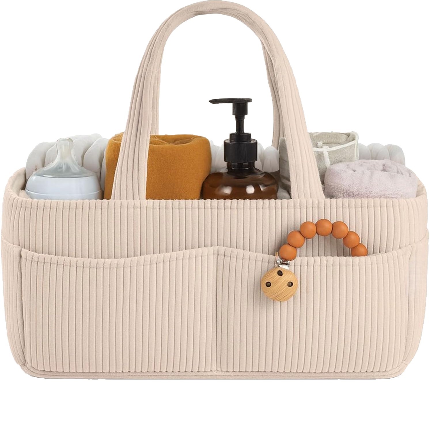 منظم حفاضات جديد من قماش الكور - مراجعة Baby Clothing Basket وسعره