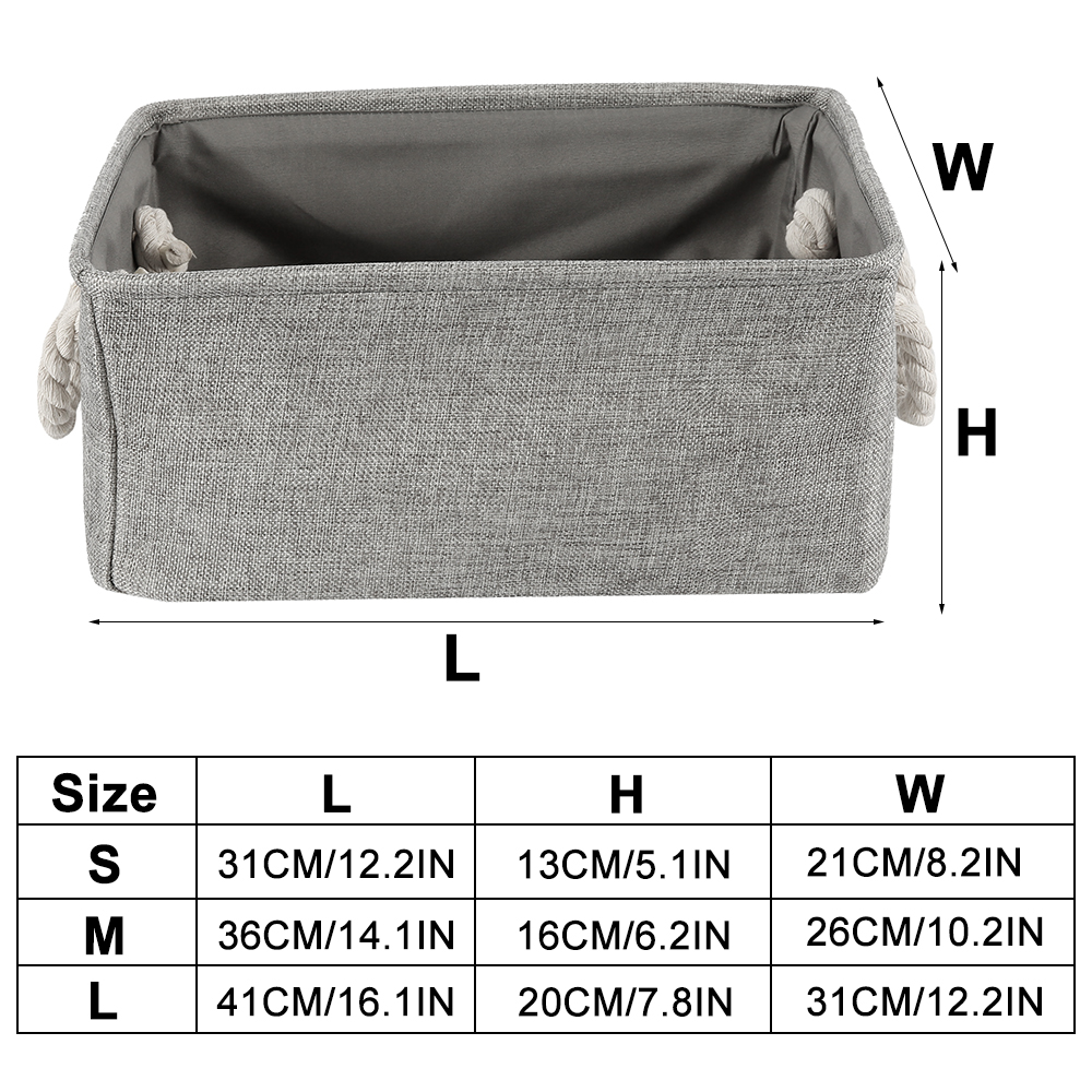 سلة تخزين من الكتان مع مقبض سل - مراجعة Baby Clothing Basket وسعره