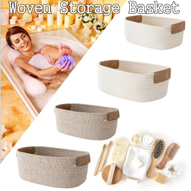 سلة تخزين مكتبية من حبل القطن  - مراجعة Baby Clothing Basket وسعره